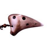 Окарина Alfabeto OC6M-WBR // Mini Ceramic Ocarina (White-Brown) (кукушка, свисток, свистковая флейта) 25-08-16-15 фото