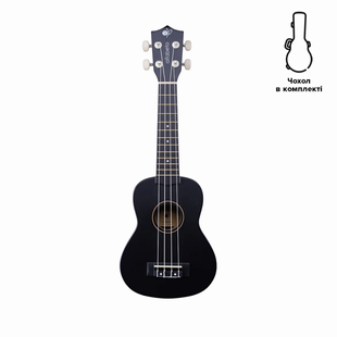 Укулеле Alfabeto U21 (Black) в комплекті з чохлом 41-6-16-43 фото