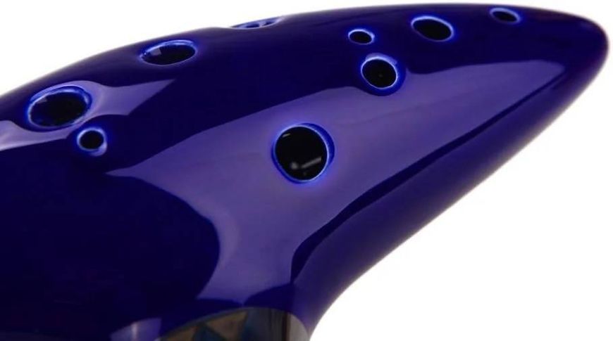 Окарина Alfabeto OC12-BL // Ceramic Ocarina (Blue) (зозуля, свищик, свисткова флейта) 25-08-16-21 фото