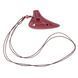 Окарина Alfabeto OC6M-DRD // Mini Ceramic Ocarina (Dark Red) (зозуля, свищик, свисткова флейта) 25-08-16-14 фото
