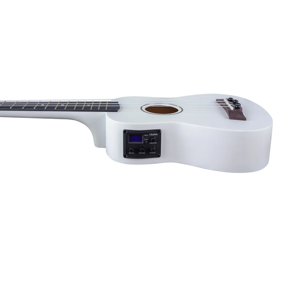 Acoustic-electric ukulele Alfabeto U21 EQ (White) with bag